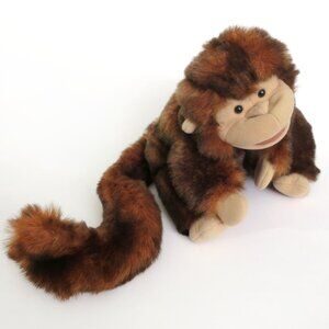 Folkmanis 10" Small Monkey Hand Puppet With Long Tail